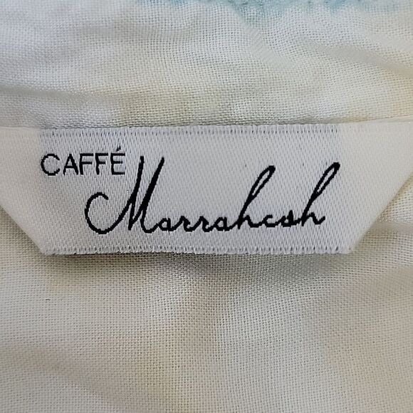 Caffe Marrahesh. Tie Dyed Button Down. Tie Front Top. Size Large. EUC - Picture 6 of 9